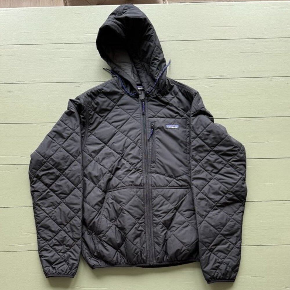 Patagonia Men's Diamond Quilted Bomber Hooded Jacket